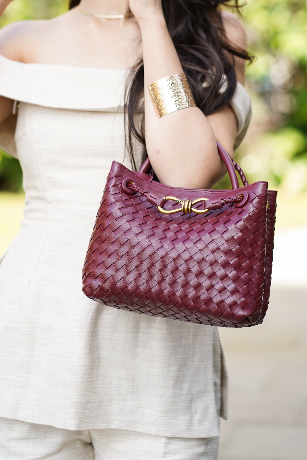 SARAH BAG MINI - BURGUNDY