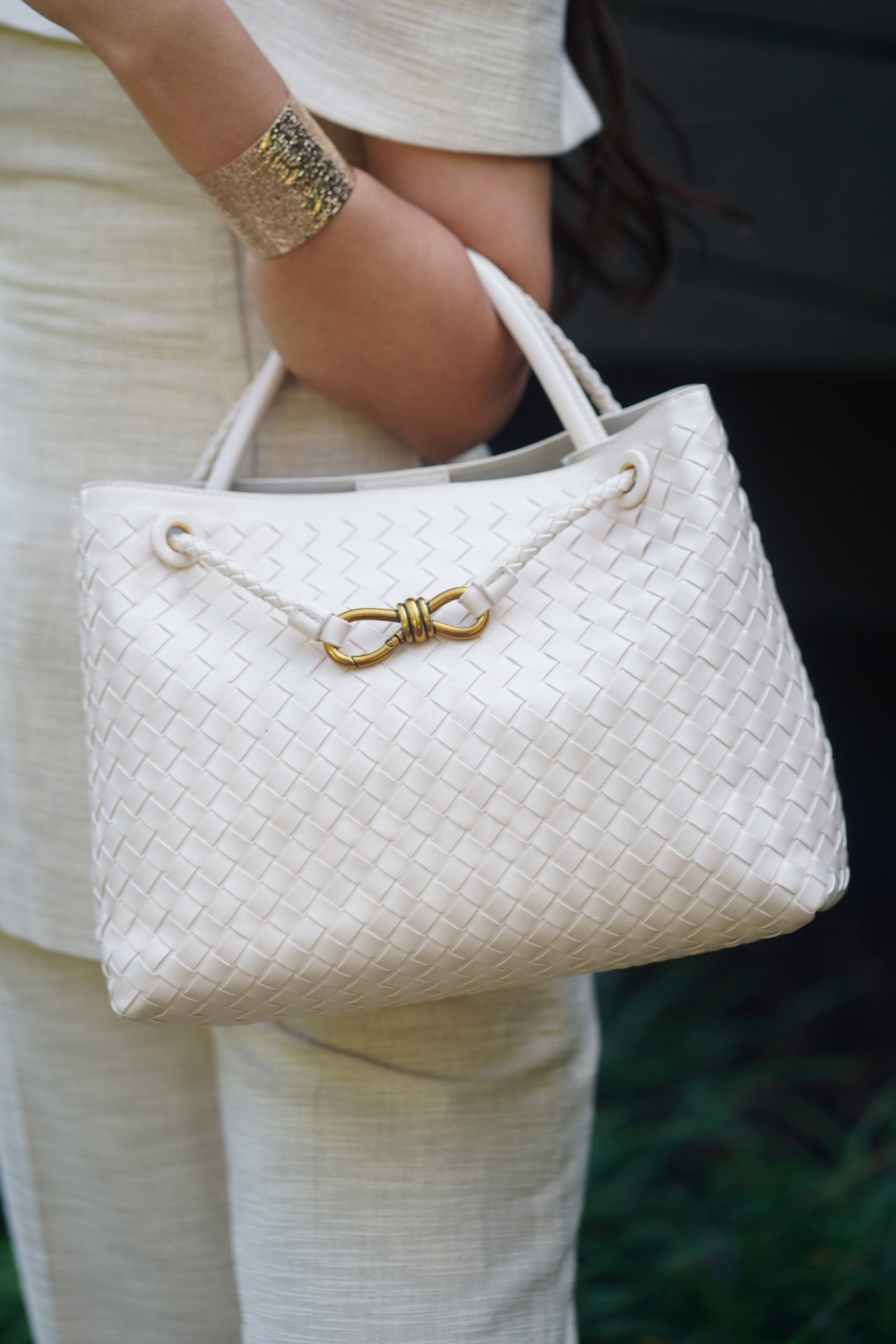 SARAH BAG LARGE - WHITE