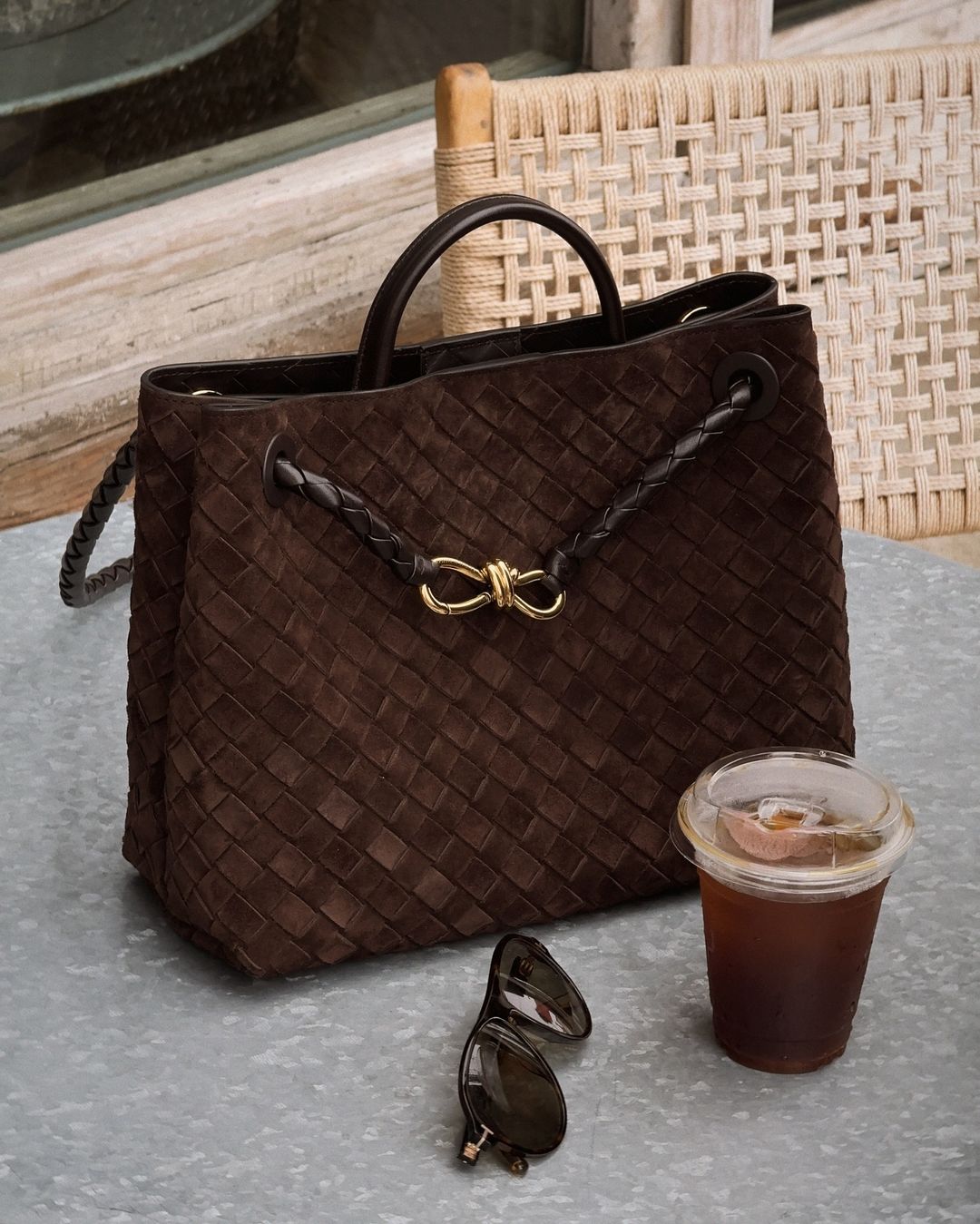 Florence Suede Bag - Coffee