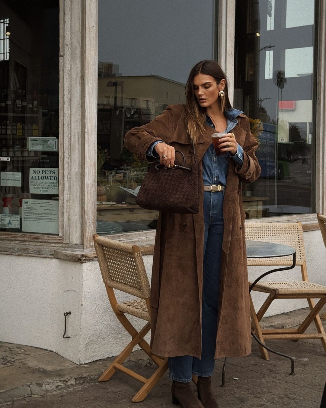 Florence Suede Bag - Coffee